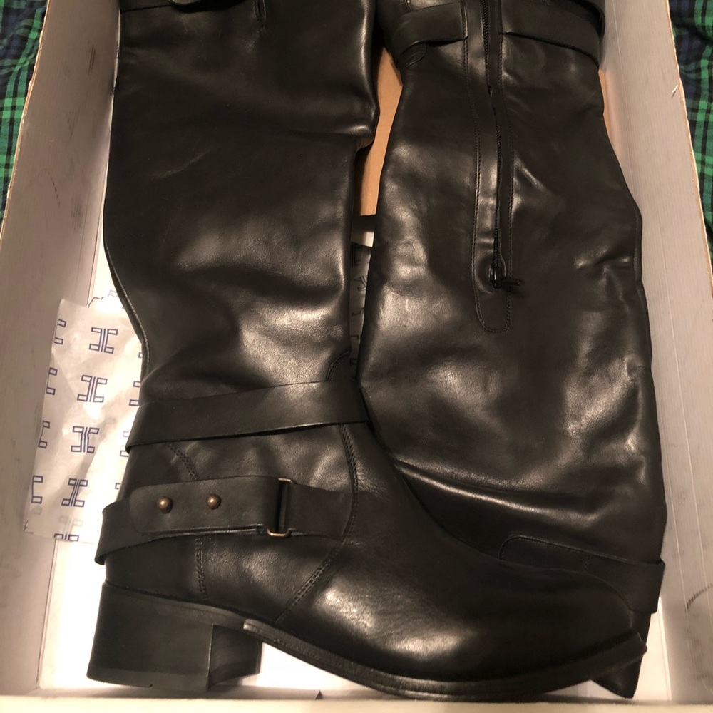 Hardy Leyton 2 Women Leather Black Knee High Boot
